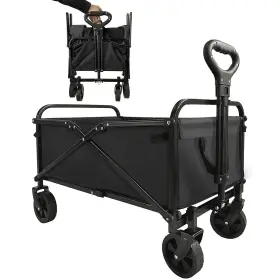 Sailary 976099134121 Collapsible Wagon Cart Heavy Duty Foldable Large Capacity Grocery B