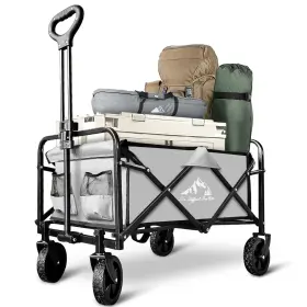 Sailary 976099135180 Collapsible Wagon Cart Heavy Duty Foldable Large Capacity Grocery B
