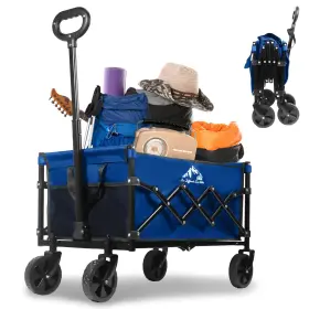 Sailary 976099138389 Collapsible Wagon 352lbs Capacity Foldable Large Wagons Carts Heavy Duty Ou