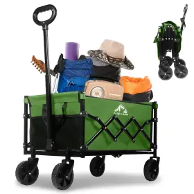 Sailary 976099138396 Collapsible Wagon 352lbs Capacity Foldable Large Wagons Carts Heavy Duty Ou