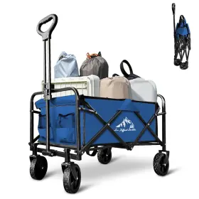 Sailary 976099139133 Collapsible Wagon Cart Foldable Portable Heavy Duty Folding Beach Wagons Out