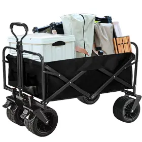 Saint Kang 614158583270 Heavy Duty Utility Collapsible Wagon With All-terrain 4in 7in Wheels Load 330