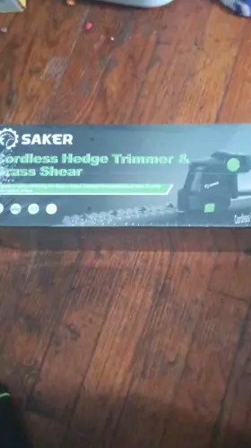 Saker-20v Saker Cordless Hedge Trimmer And Grass Shear 8 Inch Blade 1/4 Width Model 20v