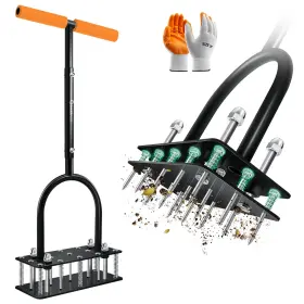 Gj70486-x60482 Sakerplus Lawn Aerator Tool Manual Metal Spike With Spring Base Aut