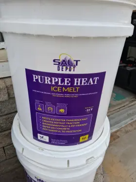 Salt Depot 008943690029 Purple Heat Ice Melt 50lb Pale