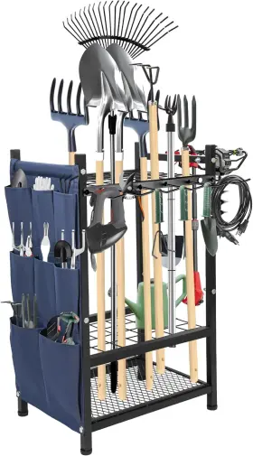 Us-sar-gato01 Samrelax Garden Tool Rack Freestanding Heavy Duty Organizer 3-tier Rac