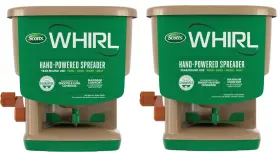 Scotts 445008828868 Lot Of Two Whirl Hand-powered Spreader Holds Up To 1 500 Sq. Ft