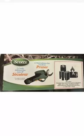 Pr17215s Scotts Outdoor Power Tool Pruner Rechargeable 7.2v Lithium Ion