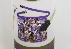 Seed & Sprout 722950347911 And Gardening Set Iris Daydream Apron Hand Rake Shovel Purple New #2