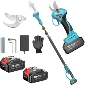 Seesii 973692194507 Cordless Pole Pruning Shears 15ft Reach Brushless Electric Shear