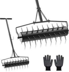 Bqj-2000 Seeutek Rolling Lawn Aerator Spike Tool 23in 1 Pack