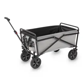 Seina 859214007257 150lb Capacity Collapsible Steel Outdoor Utility Wagon Cart Gray/black