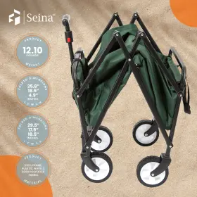 Suw-206-green-u-b Seina Heavy Duty Compact Folding 150 Pound Capacity Utility Cart Green Used #3