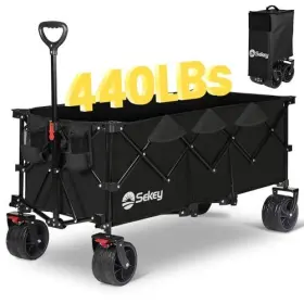 48ftftl Sekey 251966207736 Collapsible Foldable Extended Wagon With 440lbs Weight Capacity