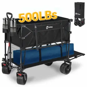 50ftftl Sekey 251966220544 400l Double Decker Beach Wagon Extra-long Extended Shelf Collapsible W