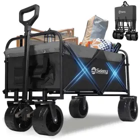 Sekey 260707748032 Heavy Duty Foldable Wagon With 330lbs Weight Capacity Collapsible Folding Ut