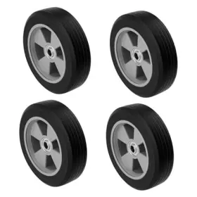 2301240 Senjeok 4 Pcs 8 Inch Solid Rubber Tires Hand Truck Dolly Wheels