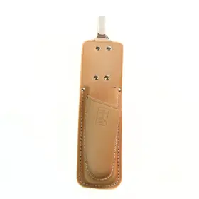 No.11e Senkichi 977292634182 Japanese Cowhide Leather Dual Holster For Shears And Folding Saw