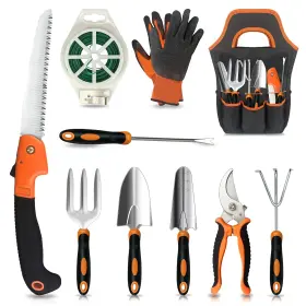 Sth-gt-2201 Settech Gardening Tools 10pcs Stainless Steel Heavy Duty Garden Tool Set Non-slip Erg