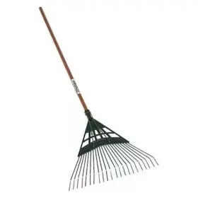 43372 Seymour Midwest Leaf Rake 22 Tines 48 In L Hardwood Handle