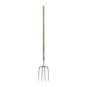 4-tine Seymour Midwest 49275 Manure Fork With 54 Inch L Hardwood Handle