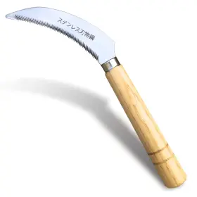 20251010002 Shanfeek Grass Sickle With Sawtooth Japanese Weeding Hoe Garden Hand Tool