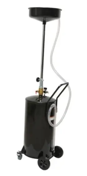 50968 Shanghai Cartec 20 Gallon Waste Oil Change Tank Portable Air Operated Fluid Drain Disposal