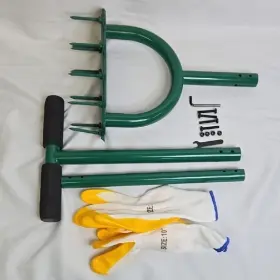D-002 Shenzhen View Lighting Technology Co Lawn Aerator Manual Tool With 13 Soil Spikes T-handle Flawed