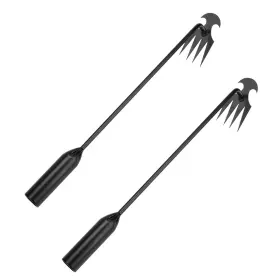 Ccb-40cm Shihan-xingyu Garden Weeding Tool 4-tooth Manganese Steel Forged Manual Weeder Portable Roo