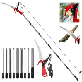 Silanit Ghi09 Pole Saws For Tree Trimming - 14ft Dual-pulley Pruner Trimmers Long