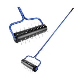 La01-lt Silfisc 21 Inch Rolling Lawn Aerator Preasembled Spikes Only Needs 3-5 Minutes To Assem