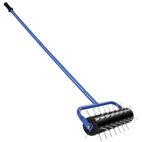Silkpe 193499935639 21 Inch Rolling Lawn Aerator With 45 Preassembled Spikes - 3-min Quick Clip Assem