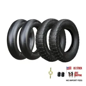 Sinadylon T3508 2-set 14 Inch X3.50-8 Tire And Inner Tube Set - 4pr 14.25 Inflated Diameter