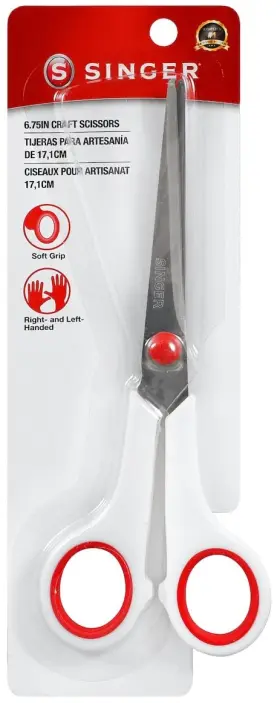 00447 Singer 6-3/4-inch Fabric Scissors With Comfort Grip 6-3/4 Inches