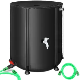 J231114101 Skm 53 Gallon Collapsible Rain Barrel For Garden/outside/lawn Portable Rainwater