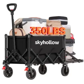 Skyhollow 219594707137 Collapsible Wagon Cart With Wheels Foldable Folding Beach Wagons Carts Foldab