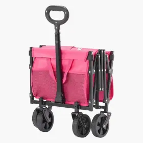 120l Skyshalo 077685430194 120l/225lbs. Folding Wagons With All-terrain Wheels 1.96 Cu. Ft. Steel