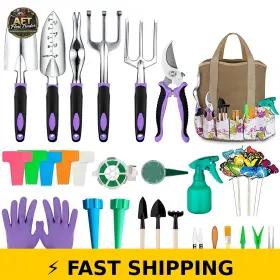 Smart Home 761402896461 83pcs Gardening Tools Set With Tote Bag And Gloves