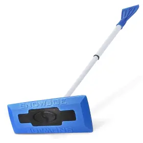 Snow Joe 719918359451 18 Inch Telescoping Broom And Ice Scraper For Car Windows No-scratch