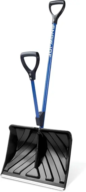 Snow Joe 810829027849 Shovel With 18-inch Blade And Assist Handle 3.5 Lbs - Heavy-duty