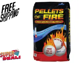 Az-pf-50 Snow Joe 842470142909 Pellets Of Fire Ice Melt For Driveways Sidewalks And Concrete 50 Lbs