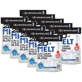 Melt20esb Snow Joe 10 Pack Calcium Chloride Ice Melt Removal 20 Lbs Blue