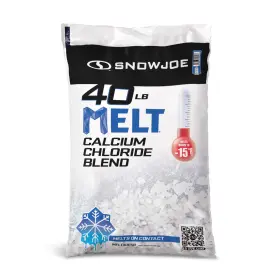 Melt40esb Snow Joe Calcium Chloride Blend Deicer And Removal For Driveway 40 Lbs Blue