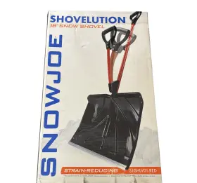 Sj-shlv01-red-u-b Snow Joe Shovel 18 Inch Blade Spring Loaded Handle
