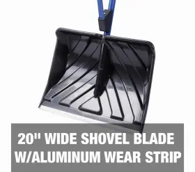Sj-shlv20-u-a Snow Joe Shovel With 20-inch Blade And Assist Handle Open Box