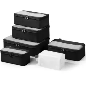 Ss416 Soarsail Compression Travel Packing Cubes 6 Set Expandable Luggage Organizer Bags Du