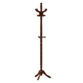 Solid Wood Hall Tree 197867050542 With 11 Hooks And 3 Height Options For Entryway-brown - Col