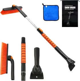 041017 Songhearr Snow Brush For Car Ice Scrapers Windshield 44 Inch Upgraded Extendable