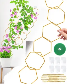 Liujiaohuan001 Sousac 18 Pcs Chain Trellis For Climbing Plants Potted Houseplant Accessories H