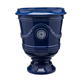 Cmx-064725 Southern Patio Porter Large 15.50 Inch X 18 20 Quart Navy Resin Composite Urn Outdoor Planter